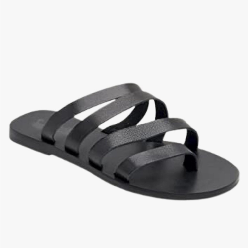 Splendid Salome Black Sandal Slip-on Flat New with Box Size 6